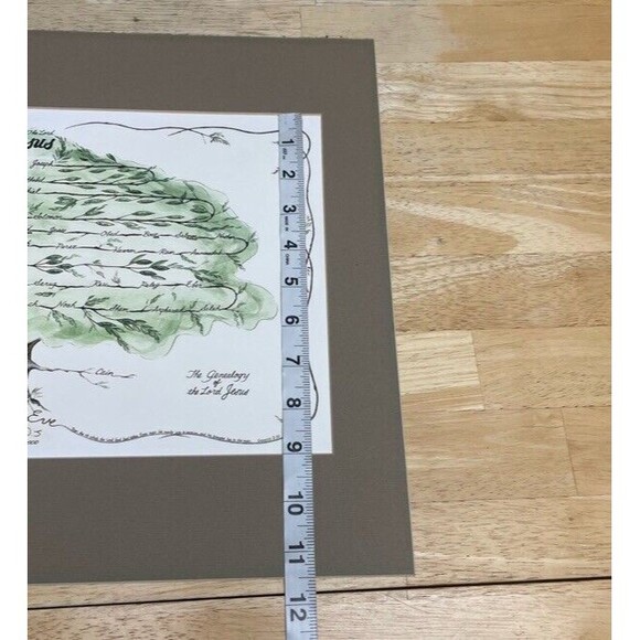 Jesus Christ Geneology Tree of Life Watercolor Llithograph Signed Numbered Mattd - Picture 8 of 11